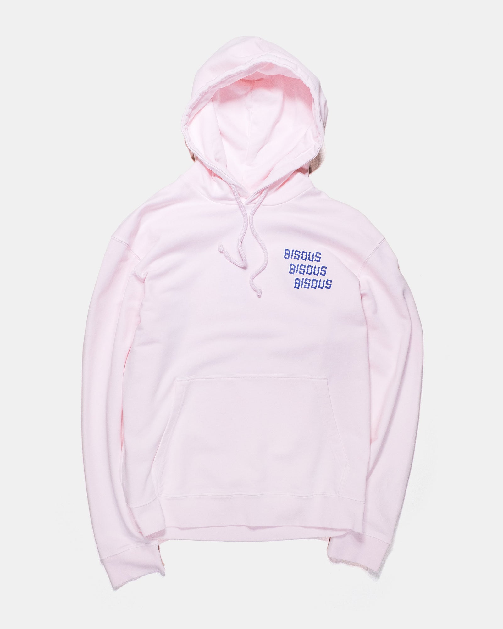 Bisous Triple Logo Hoodie Pink