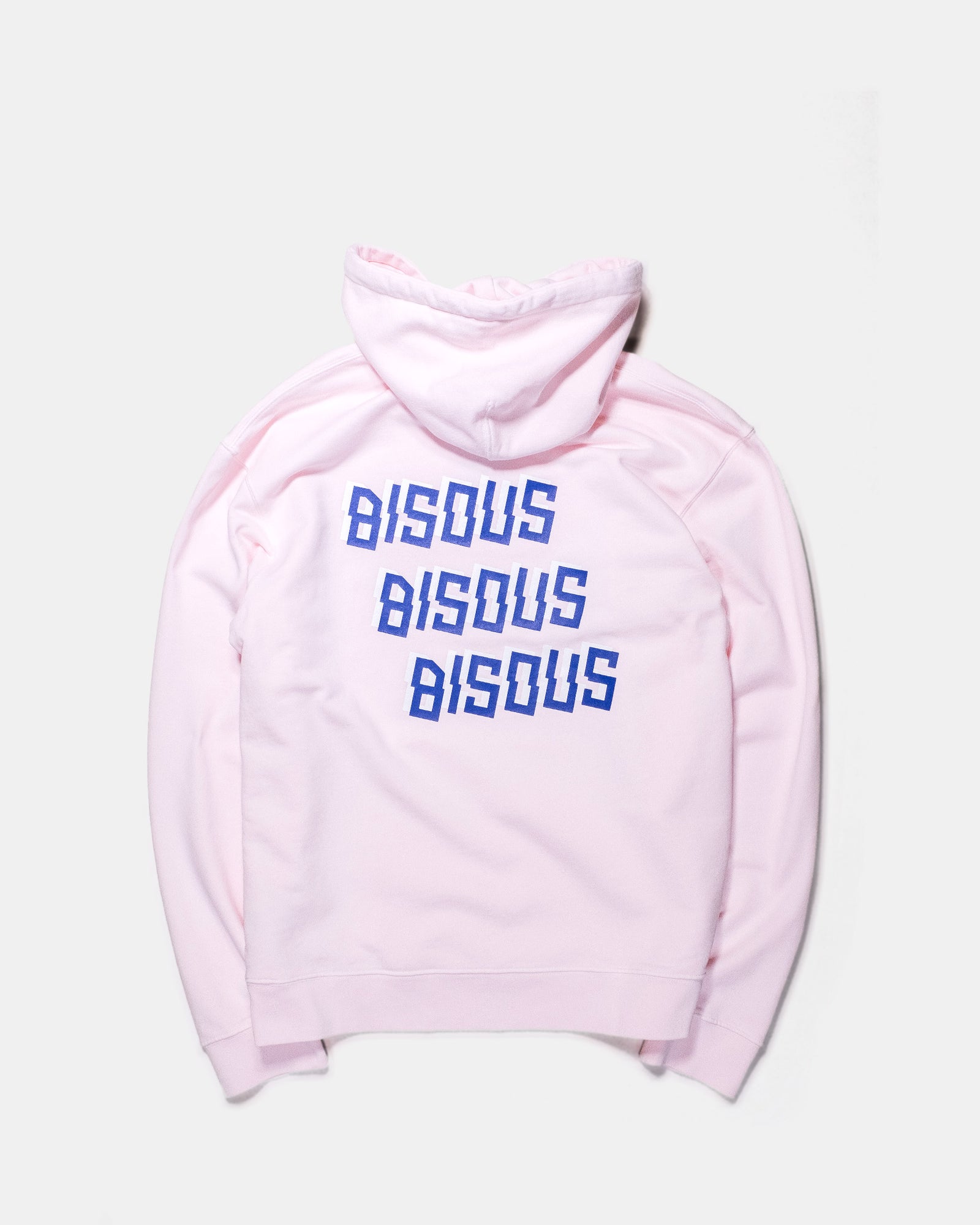 Bisous Triple Logo Hoodie Pink