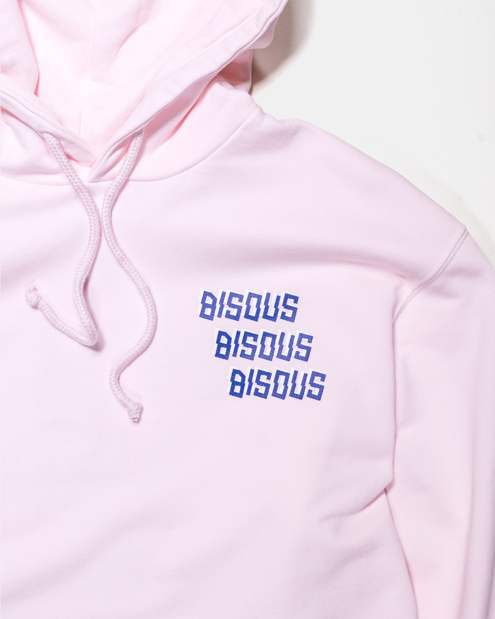 Bisous Triple Logo Hoodie Pink