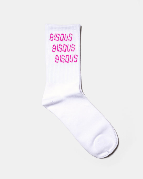Bisous Triple Logo Socks White detail