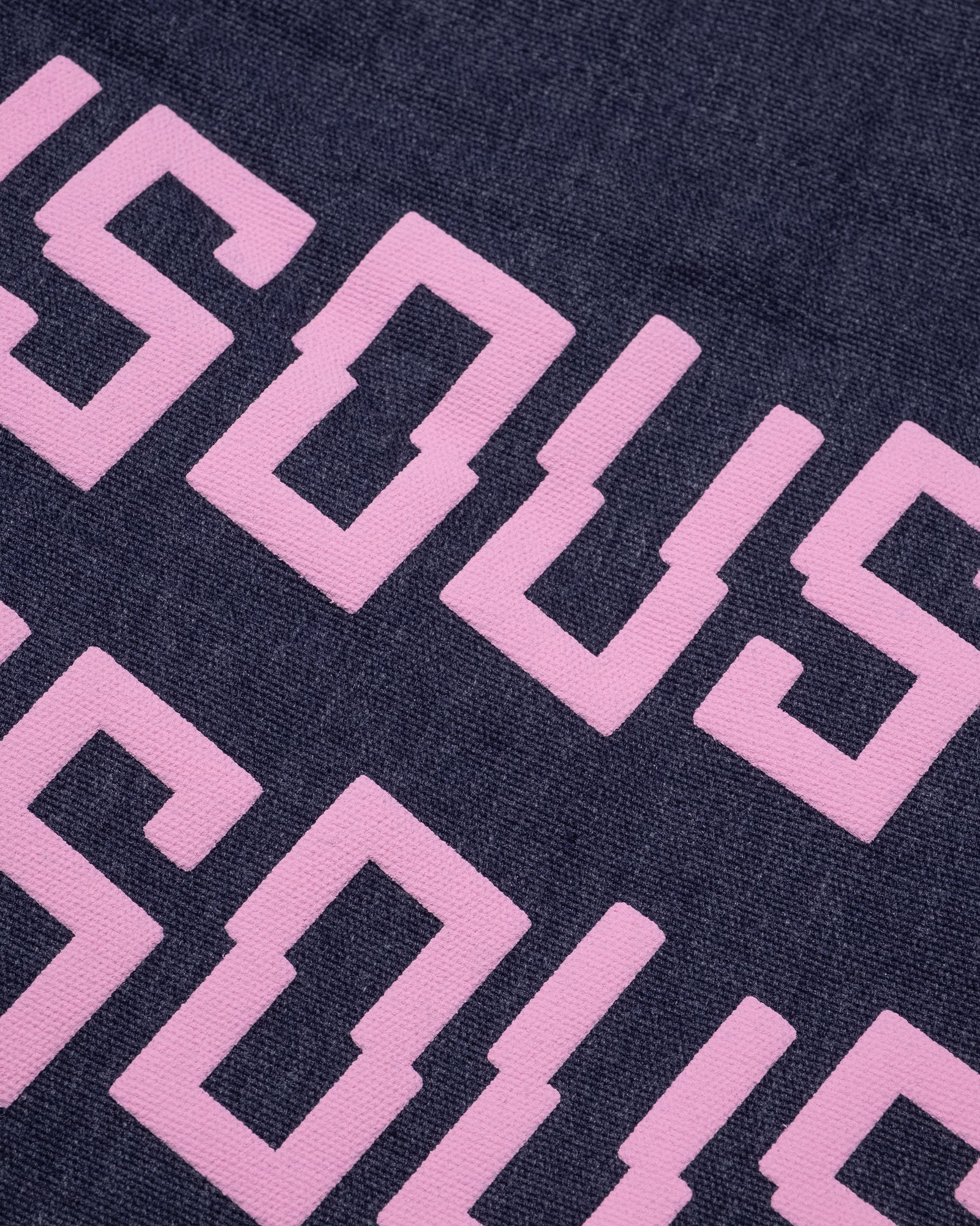 Bisous Triple Logo Tote Denim
