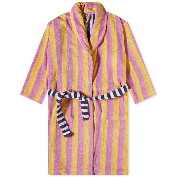 Dusen Dusen Grapefruit Stripe Bathrobe