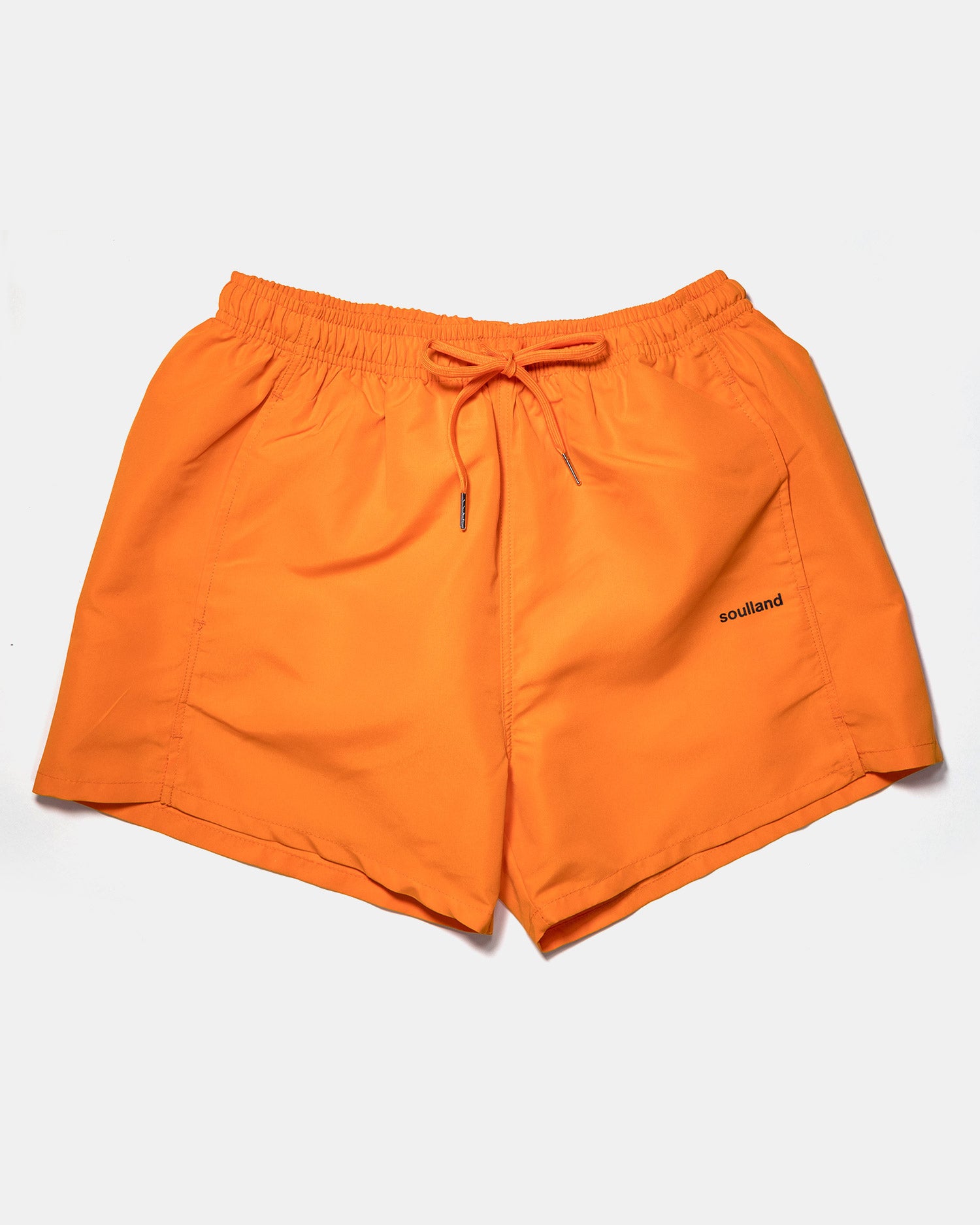 Soulland William Shorts Made from Orange 100% Recycled Polyester Fabric