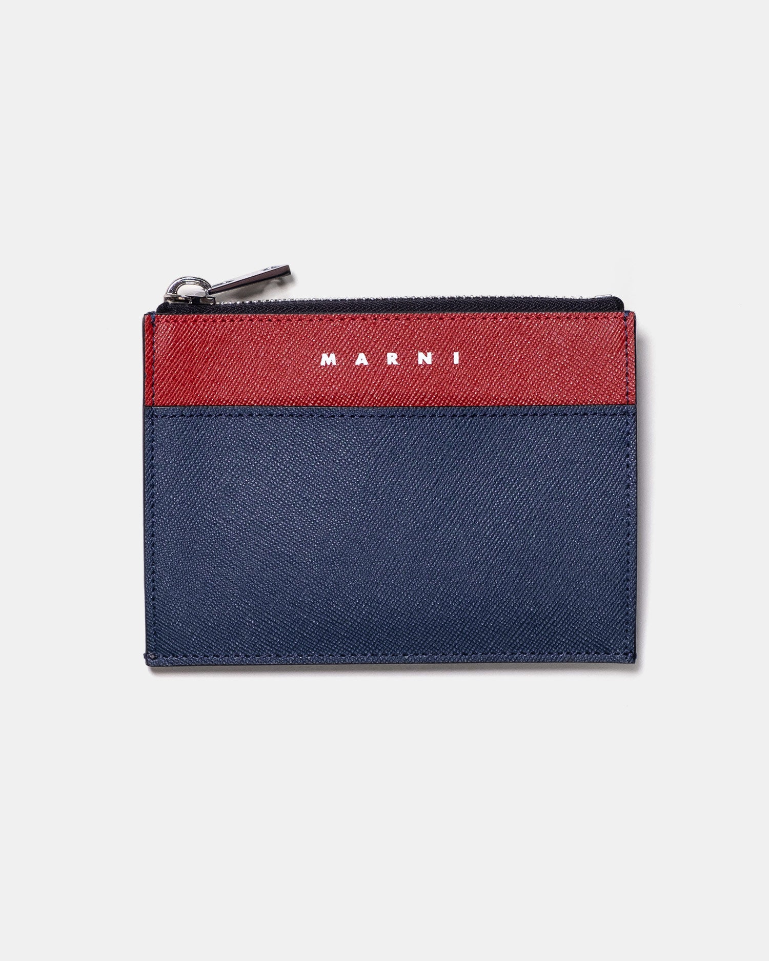 Marni Large Zip Wallet Night/Red/Petrol