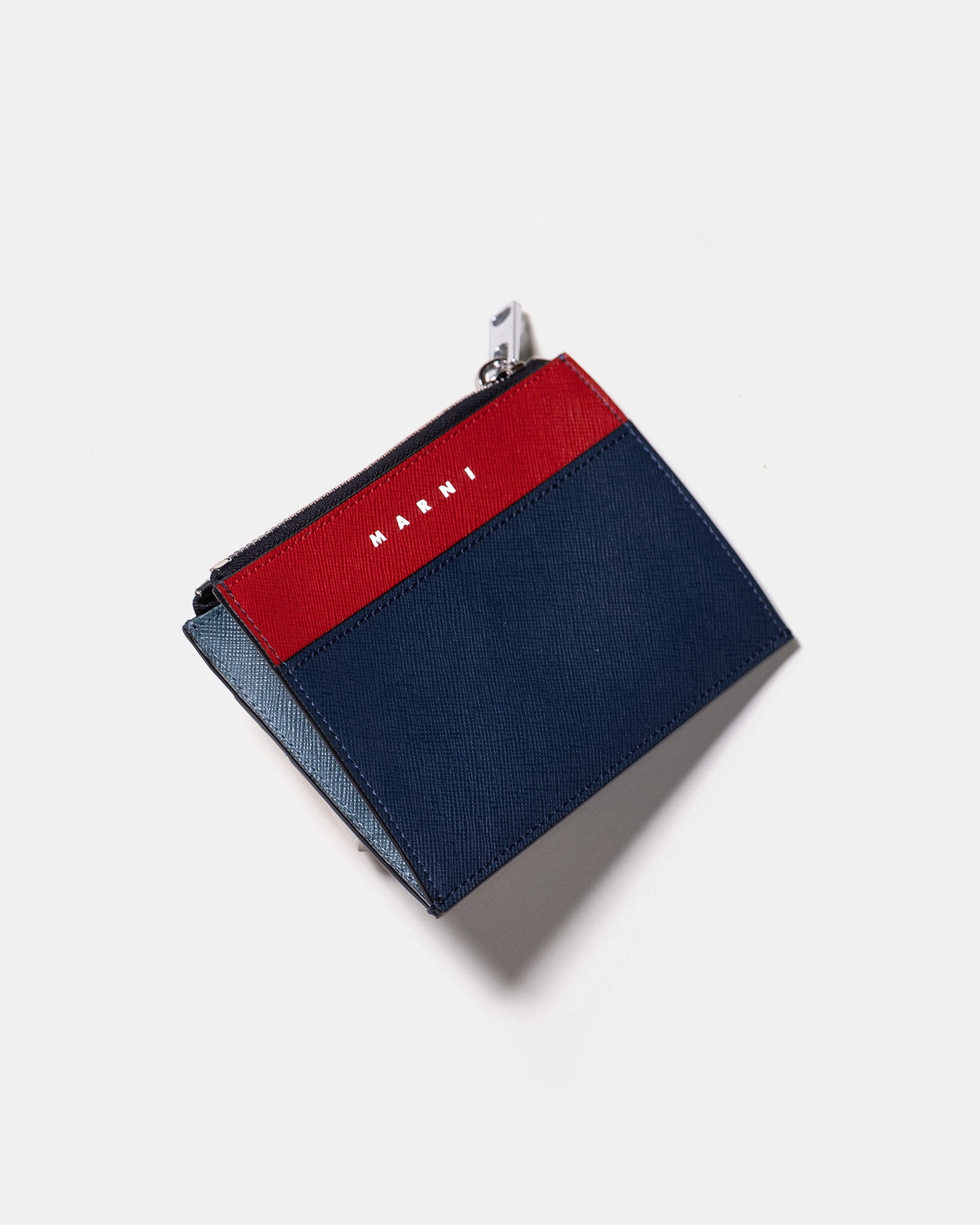 Marni Large Zip Wallet Night/Red/Petrol