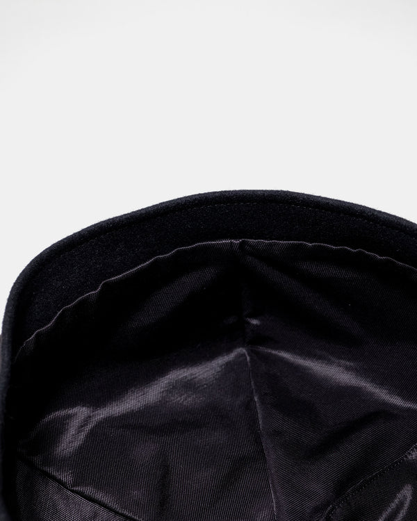 Our Legacy Beret Black Felt detail