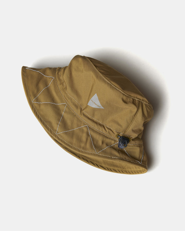 and wander 60/40 Bucket Hat Beige detail